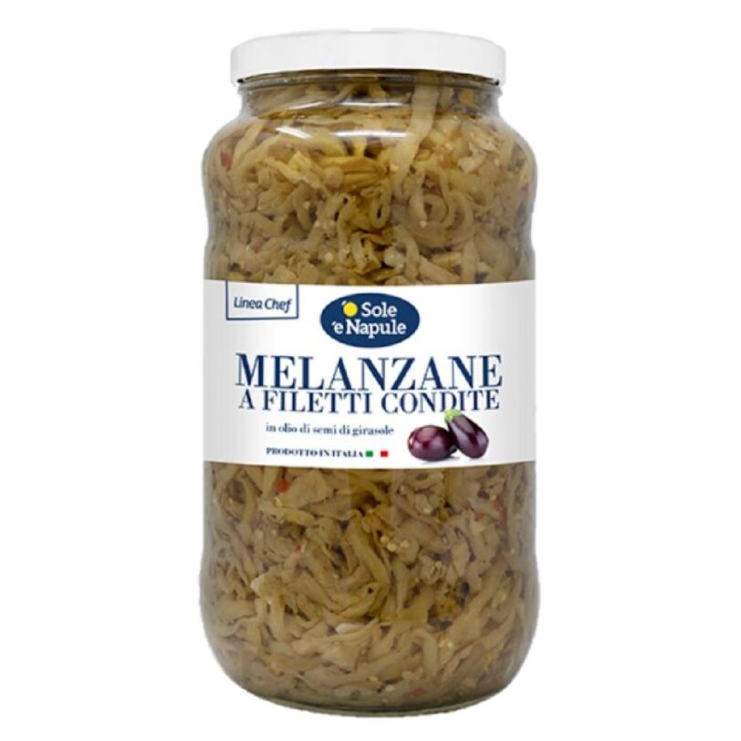 MELANZANE A FILETTI SOTT'OLIO IN VASO KG 3.100