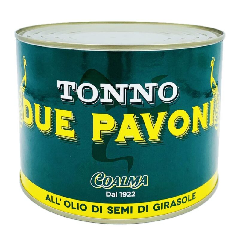 TONNO KG 1.730 DUE PAVONI IN OLIO DI GIRASOLE