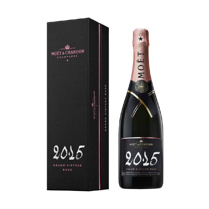 CHAMPAGNE GRAND VINTAGE ROSE 2015 COFFRET MOET