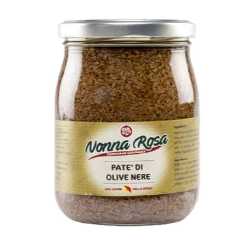 PATE DI OLIVE NERE GR 500 NONNA ROSA