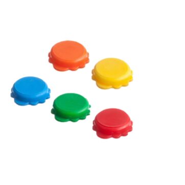 TAPPI DI PLASTICA COLORATI SENZA ANELLO PZ 1000