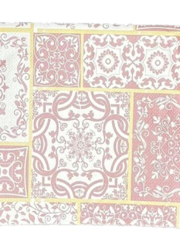 TOVAGLIA ACCOPPIATA MAIOLICA BORDEAU 100X100 CF 150