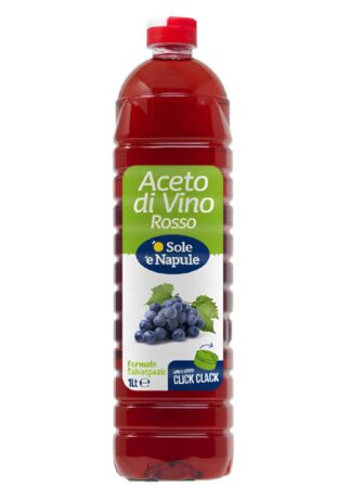 ACETO DI VINO ROSSO PET O SOLE E NAPULE LT 1