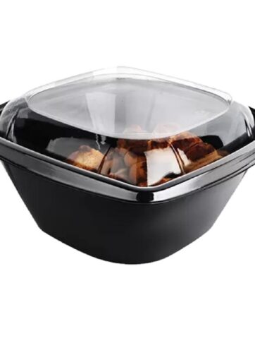 CONTENIT.+COPERCHIO PET NERO CC1000 PZ 50 RB190N