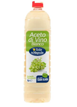 ACETO DI VINO BIANCO PET O SOLE E NAPULE LT 1