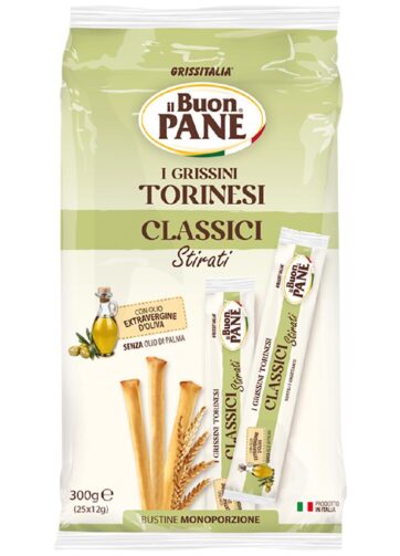 GRISSINI TORINESI GR 300 X 25 (GR 12) PZ 10 IL BUON PANE GRISSITALIA