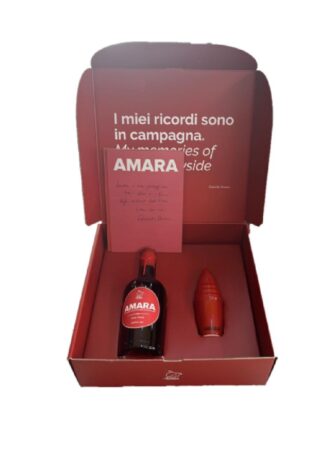 SCATOLA REGALO BOTTIGLIA ML 500 + SPREMI AGRUMI AMARO AMARA