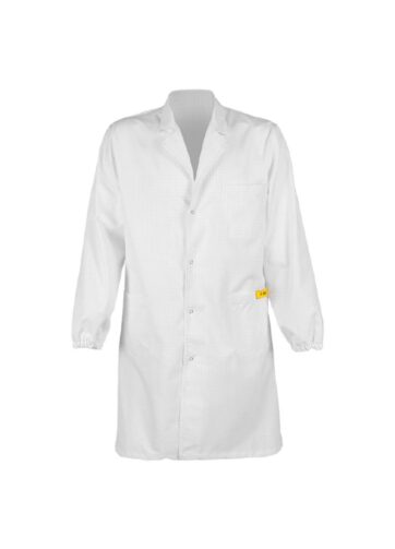 CAMICE LABORATORIO IN LDPE CON BOTTONI BIANCO