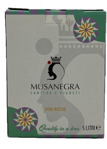 VINO ROSSO IN BOX LT 5 MUSANEGRA