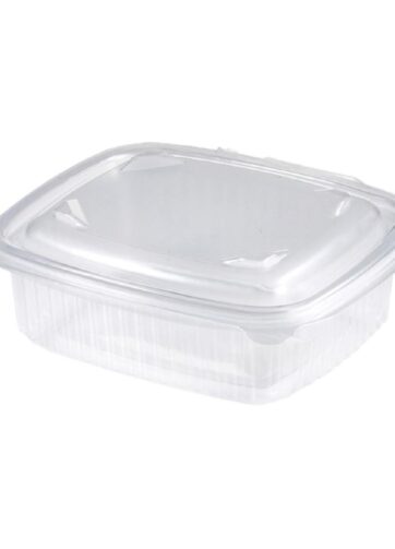 VASCHETTA RETT. CON COPERCHIO PP TRASP. 375 ML PZ 50 CALDI E FREDDI