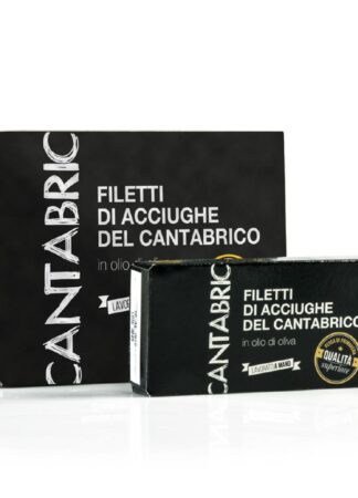 FILETTI DI ACCIUGHE CANTABRICO OLIO DI OLIVA GR 50