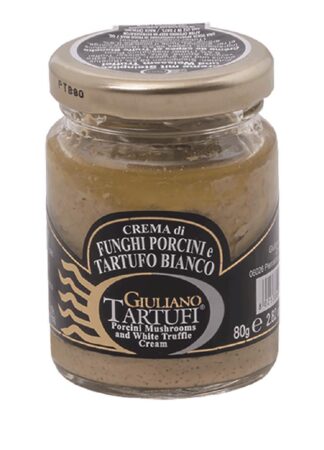 CREMA DI FUNGHI PORCINI E TARTUFO BIANCO GR 45 GIULIANO TARTUFI