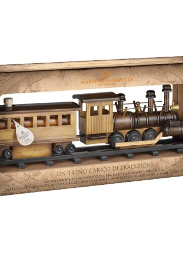 TRENO CON VAGONE E BINARI GRAPPA INVECCHIATA 20 CL