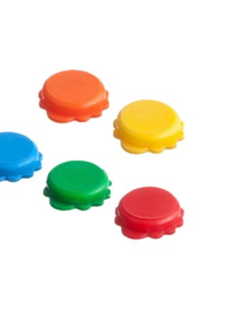 TAPPI DI PLASTICA COLORATI SENZA ANELLO PZ 1000