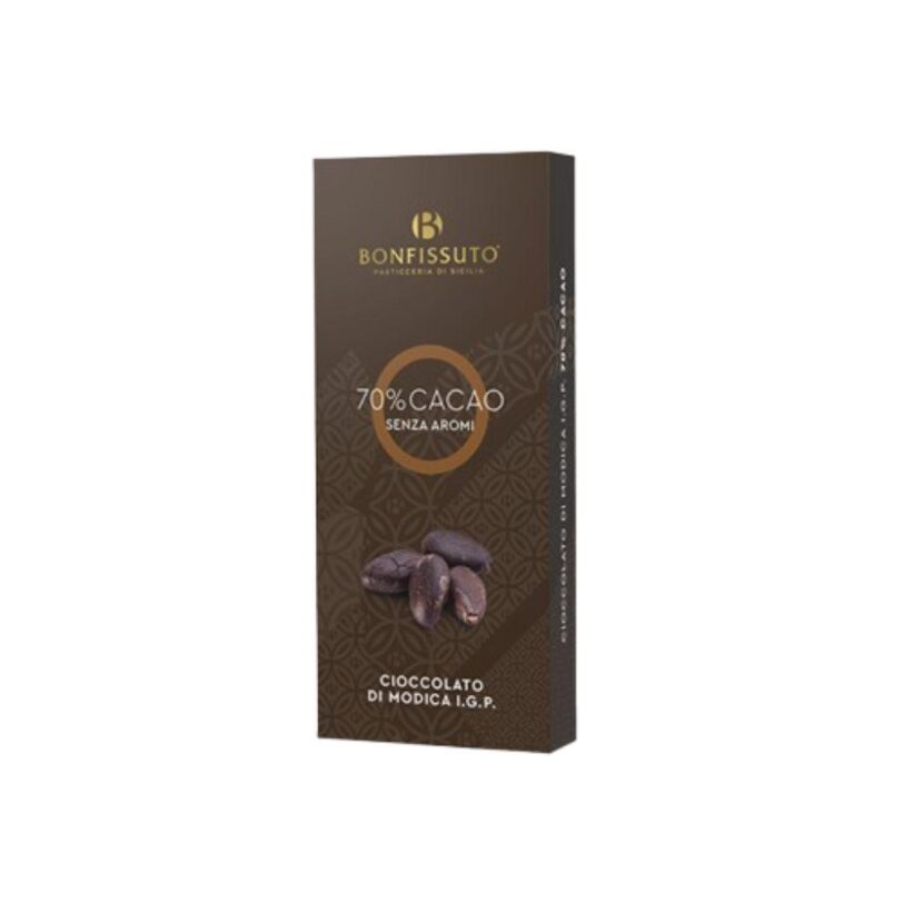 BONFISSUTO CIOCCOLATO DI MODICA IGP 70% FONDENTE 75G