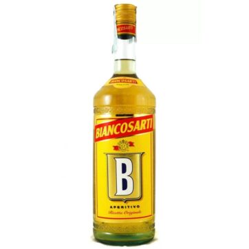 Bottiglia Aperitivo Biancosarti 1L – liquore italiano dal gusto fresco e aromatico, ideale per cocktail e spritz.