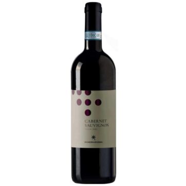 Bottiglia di Mandrarossa Cabernet Sauvignon Sicilia DOC – vino rosso intenso e strutturato con note di frutti di bosco e spezie