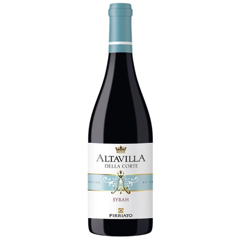 Bottiglia di Firriato Altavilla Syrah – vino rosso siciliano dal gusto intenso e speziato.