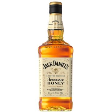 Bottiglia di Jack Daniel’s Honey – whisky al miele dolce e vellutato.
