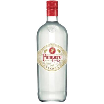 Rum Pampero Bianco 1L: bottiglia di rum venezuelano bianco per cocktail.