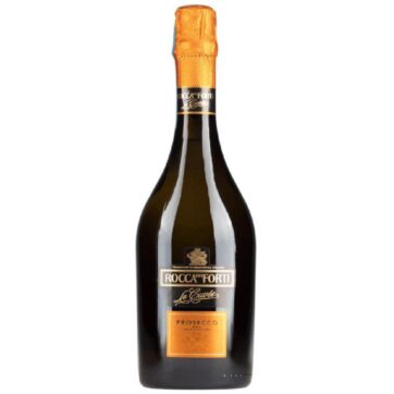 Bottiglia Prosecco Rocca dei Forti Le Cuvée Brut – spumante elegante dal profumo fruttato.