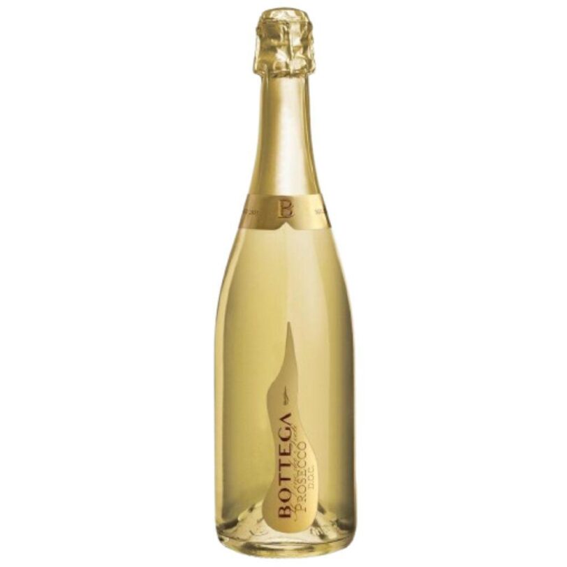 Bottiglia di Prosecco Bottega Il Vino dei Poeti Extra Dry – bollicine italiane raffinate e fresche.