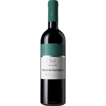 Bottiglia di CVA Aquilae Cabernet Sauvignon – vino rosso siciliano intenso e strutturato prodotto da CVA Canicattì.