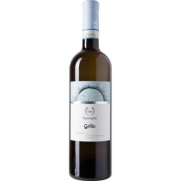 Bottiglia di CVA Aquilae Grillo Sicilia DOC – vino bianco siciliano fresco e aromatico con profumi agrumati e floreali.