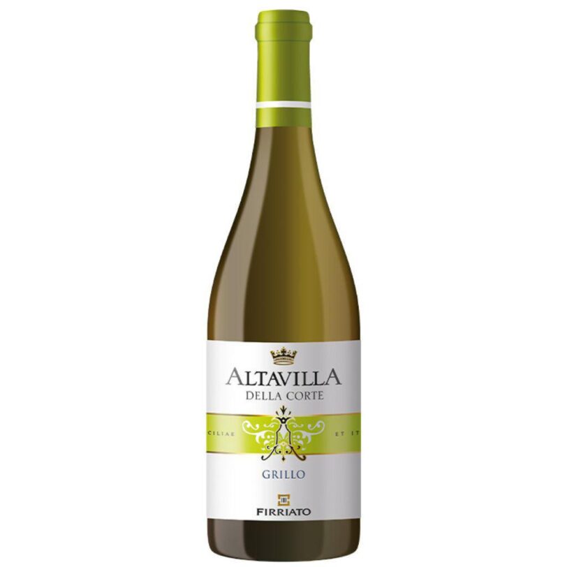 Bottiglia di Firriato Altavilla della Corte Grillo – vino bianco siciliano fresco e profumato.