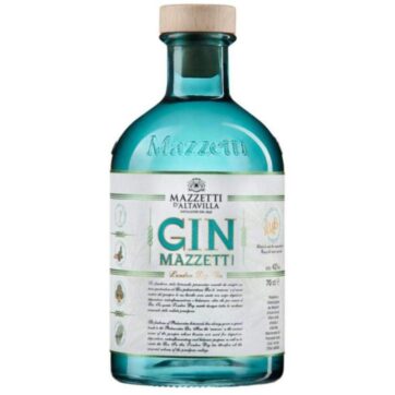 Bottiglia di Gin Mazzetti d’Altavilla – London Dry Gin artigianale italiano.