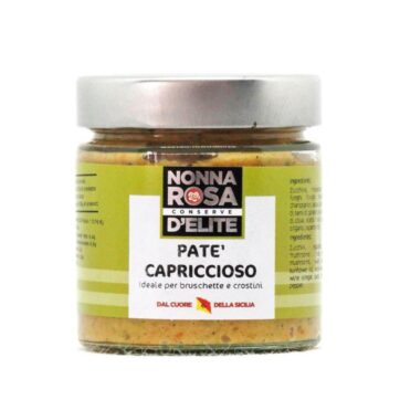 Vasetto di Nonna Rosa Paté Capriccioso – paté siciliano ideale per bruschette e crostini.