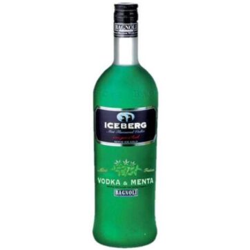 Bottiglia Vodka Iceberg Menta – vodka Bagnoli aromatizzata alla menta dal gusto fresco e ghiacciato.