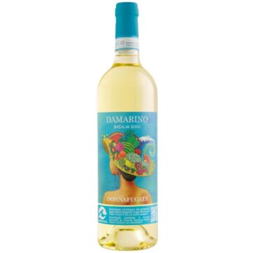 Bottiglia di Donnafugata Damarino Sicilia DOC – vino bianco aromatico e leggero.