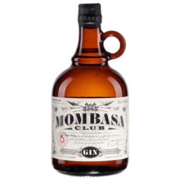 Bottiglia di Gin Mombasa Club London Dry, gin premium inglese dal gusto speziato e agrumato, ideale per cocktail raffinati.