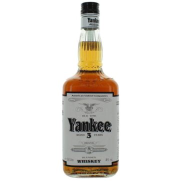 Bottiglia di Whisky Yankee Blended 3 anni, distillato americano dal gusto deciso, in vendita in enoteca Sicilia.