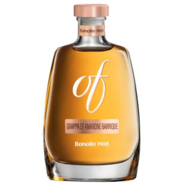 Bottiglietta mignon di Grappa Bonollo OF Amarone Barrique 5cl.