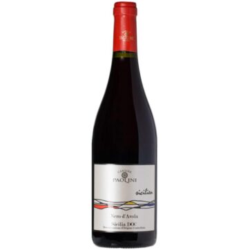 Bottiglia di vino Paolini Sicilien Nero d’Avola Sicilia DOC.