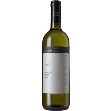 Bottiglia di CVA La Ferla Inzolia Terre Siciliane IGP, vino bianco siciliano fresco e aromatico.