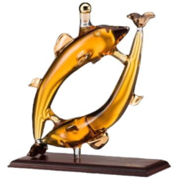 Bottiglia-scultura Bonollo Oroscopo Pesci con Grappa OF Amarone Barrique