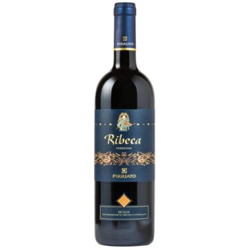 Bottiglia di Firriato Ribeca Perricone Sicilia DOC vino rosso siciliano