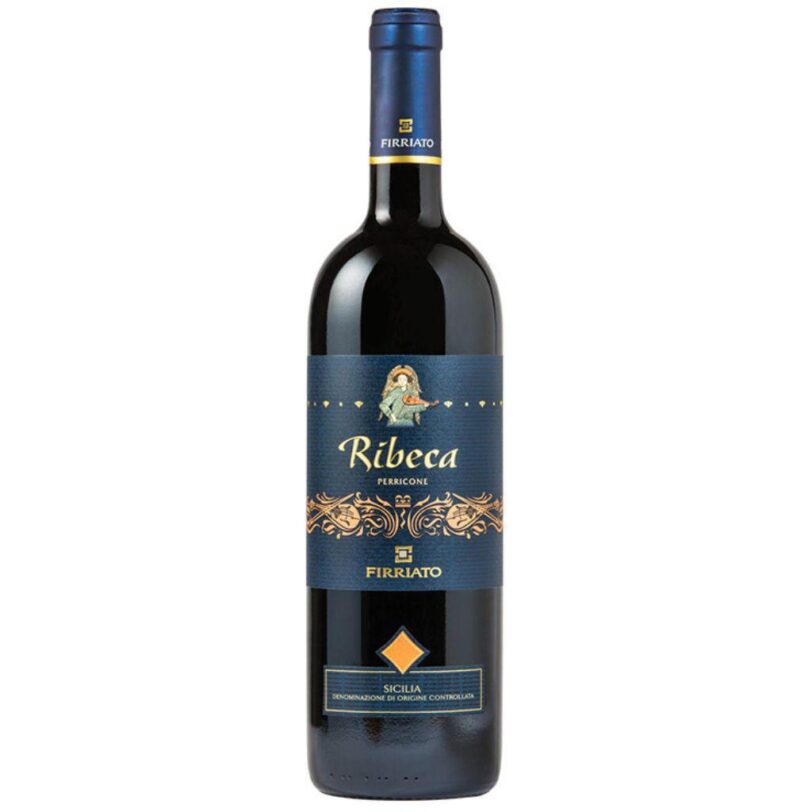 Bottiglia di Firriato Ribeca Perricone Sicilia DOC vino rosso siciliano