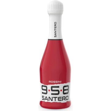 Bottiglia Santero 958 Rossini Baby, spumante frizzante alla fragola.