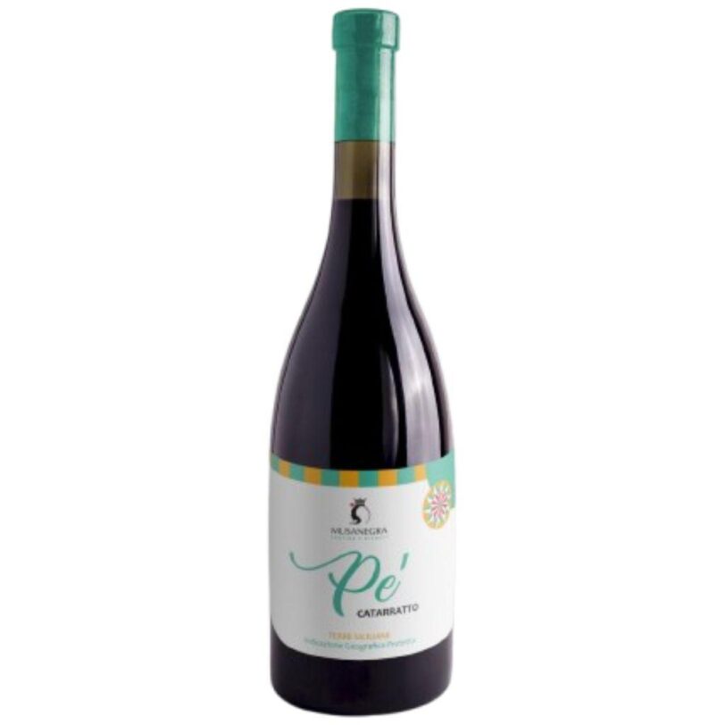 Bottiglia Musanegra Pè Catarratto Terre Siciliane IGP vino bianco 75cl.