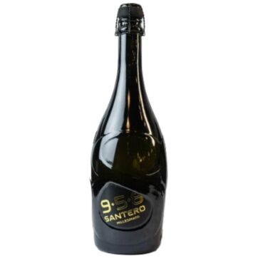 Bottiglia Spumante Santero 958 Black Millesimato Extra Dry 75cl, elegante e raffinata.