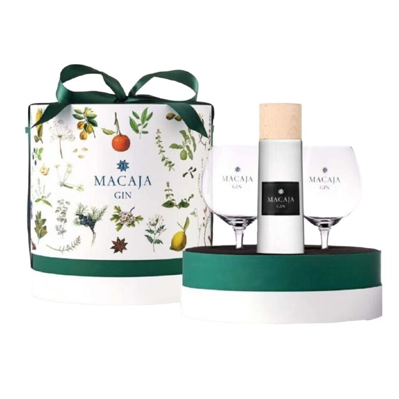 GIN MACAJA CL 50 CON DUE CALICI PISPEZIE