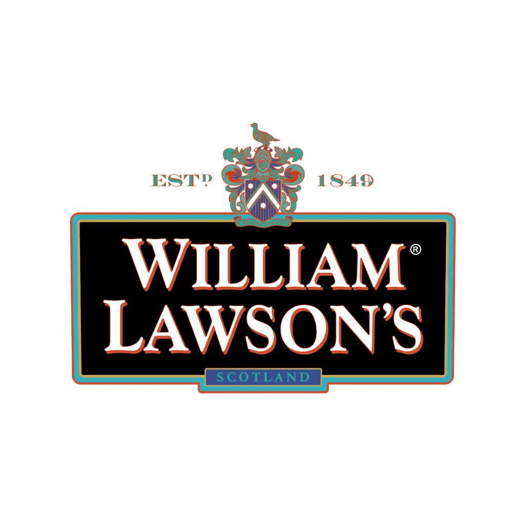 Logo William Lawson’s nero con stemma scozzese e scritta “Scotland”