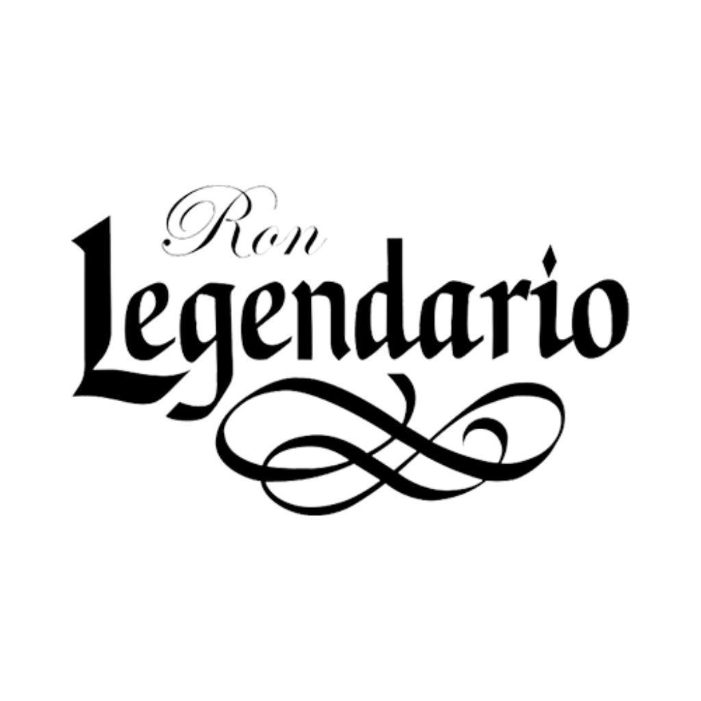 Logo in bianco e nero della Distilleria Legendario, marchio cubano di rum