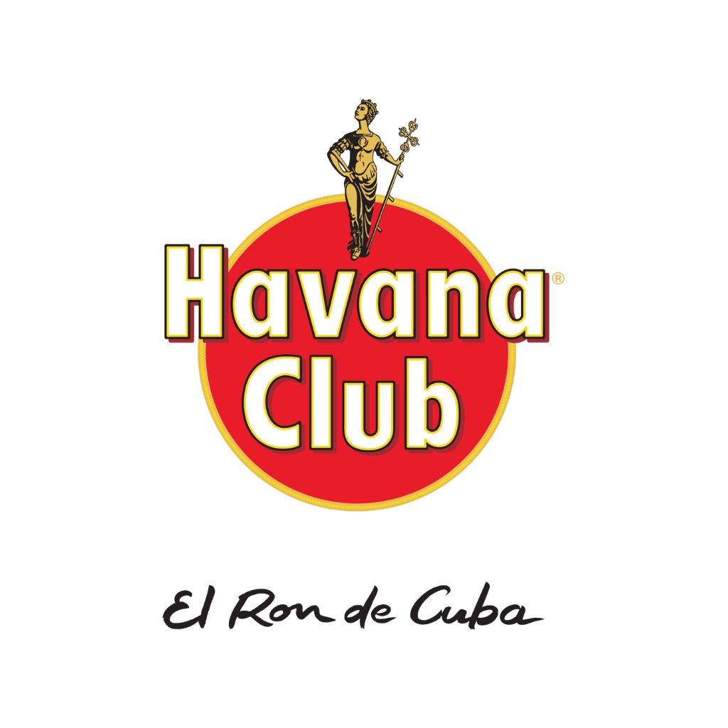 Logo rosso e giallo della Distilleria Havana Club, simbolo del rum cubano