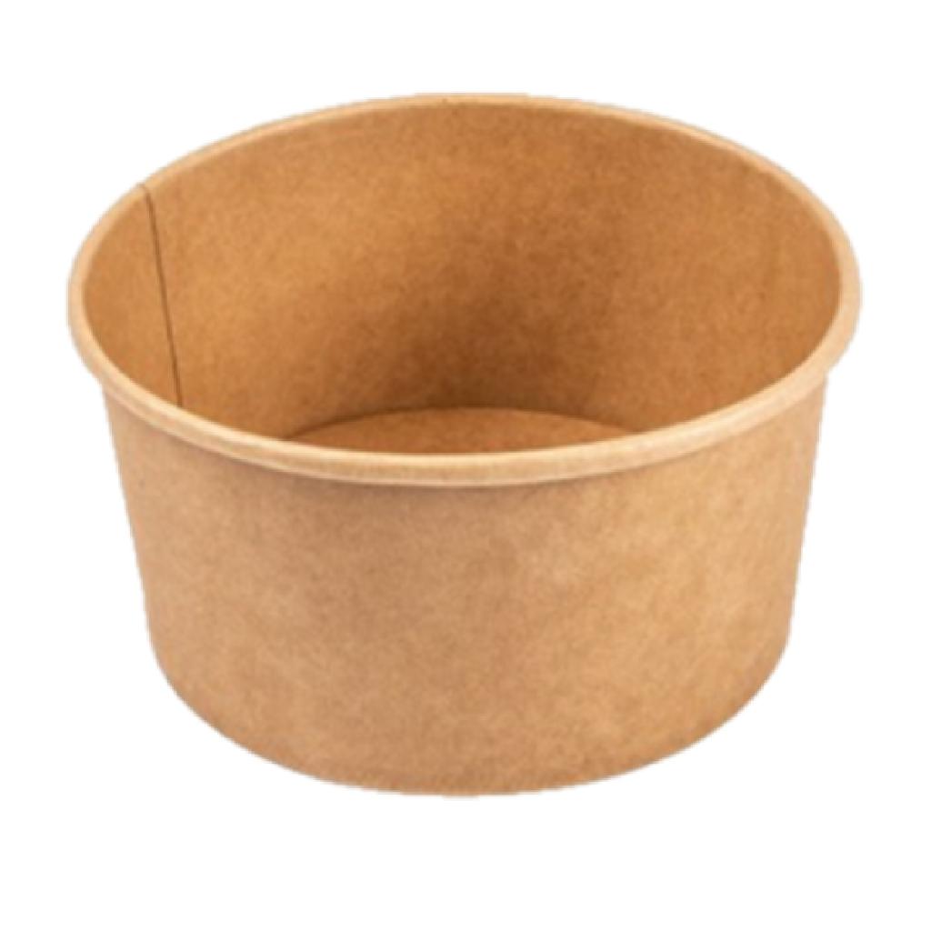 INSALATIERA CARTA AVANA KRAFT BORDO BIANCO ML 750 CF 50