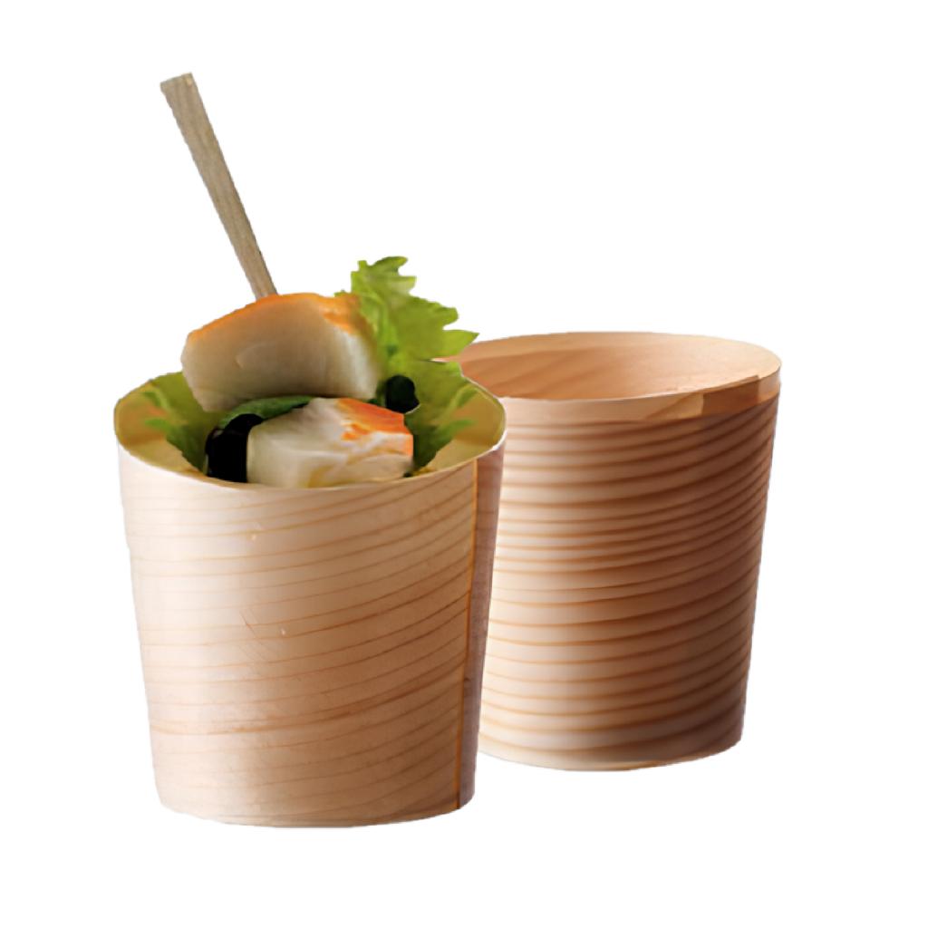 VASCHETTA ROTONDA IN LEGNO MM 45 X 45 CF DA 100